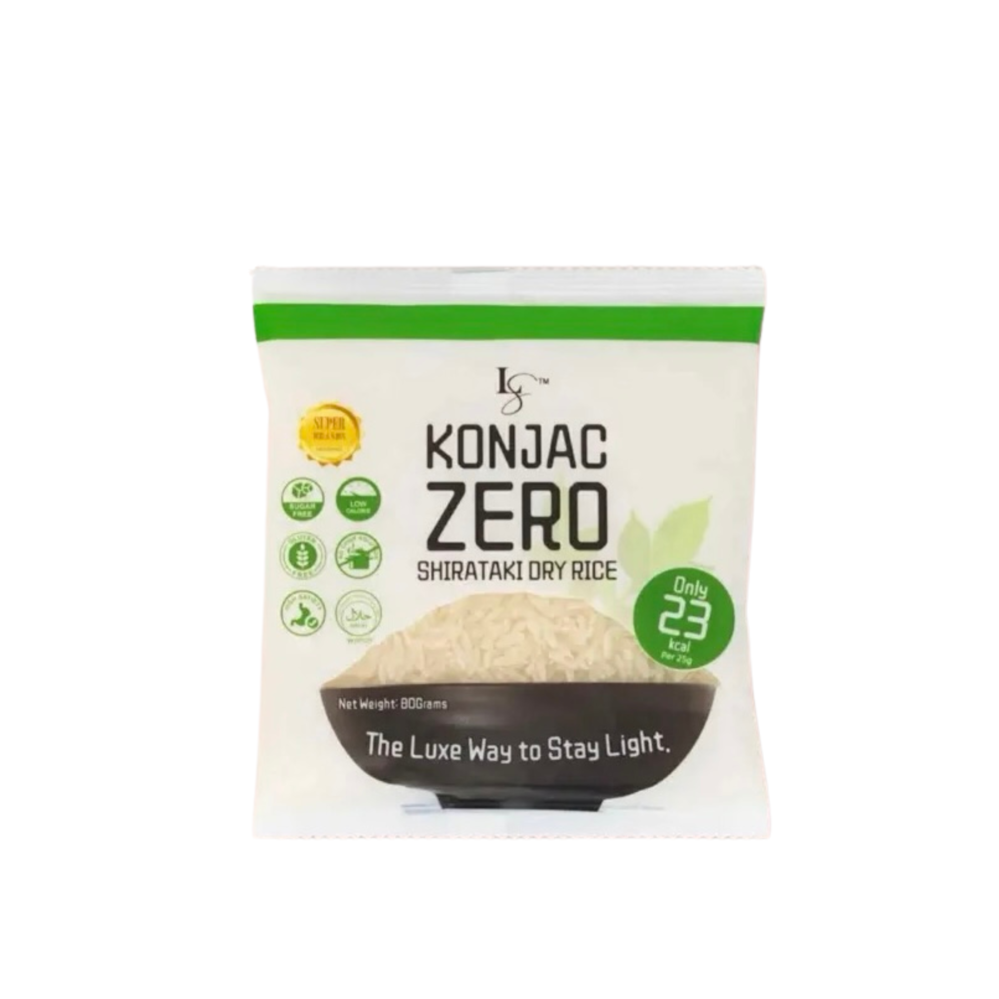 Luxe Slim Konjac Zero Shirataki Dry Rice 23kcal 80G
