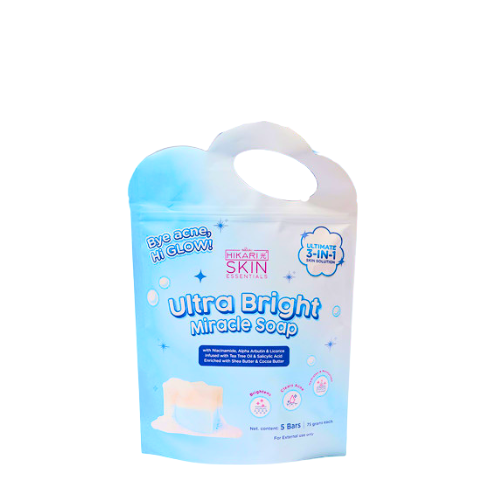 Beauty&U Hikari Ultra Bright Miracle Soap 5x75g (375g)