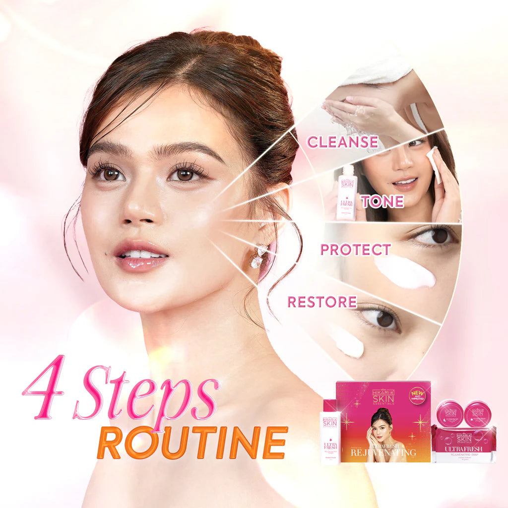 Beauty&U Hikari – Skin Essentials Ultra Fresh Premium Rejuvenating Set 245g