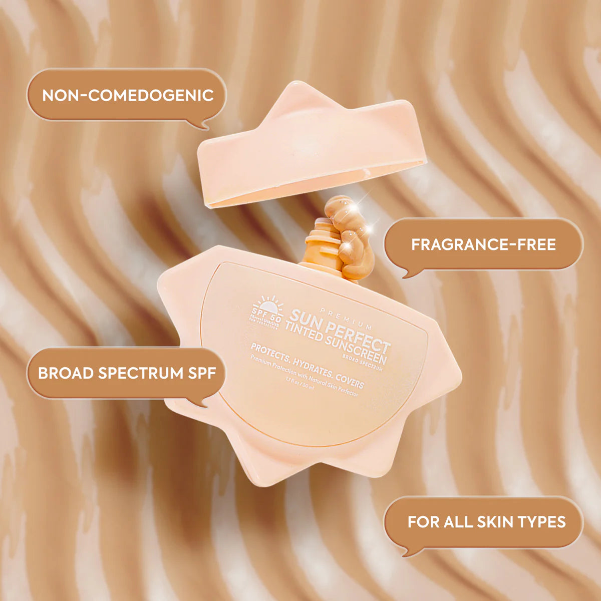 Beauty&U Hikari Skin Essentials Ultrawhite Tinted Sunscreen SPF50 PA++++ (50 ml)