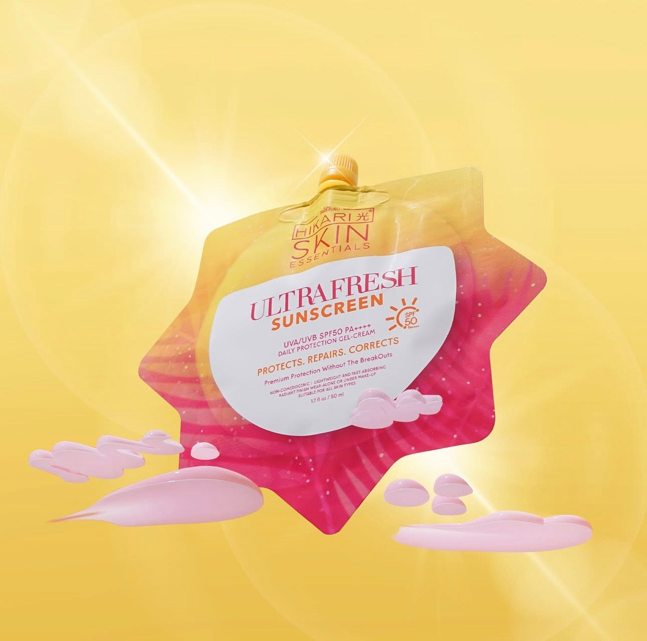 Beauty&U Hikari Skin Essentials Ultrawhite Sunscreen SPF50 PA++++ (50ml)