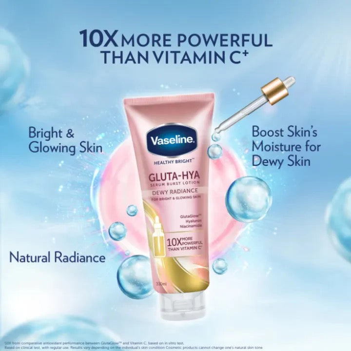 Vaseline Healthy Bright Gluta-Hya Serum Burst Lotion Dewy Radiance 290ml