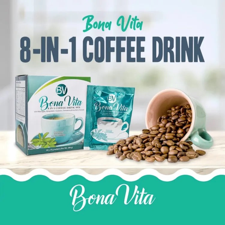 Bona Vita 8 in 1 Coffee Drink Mix 10x15g (150g)