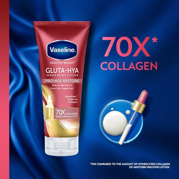 Vaseline Healthy Bright Gluta-Hya Serum Burst Lotion Pro-Age Restore 300ml