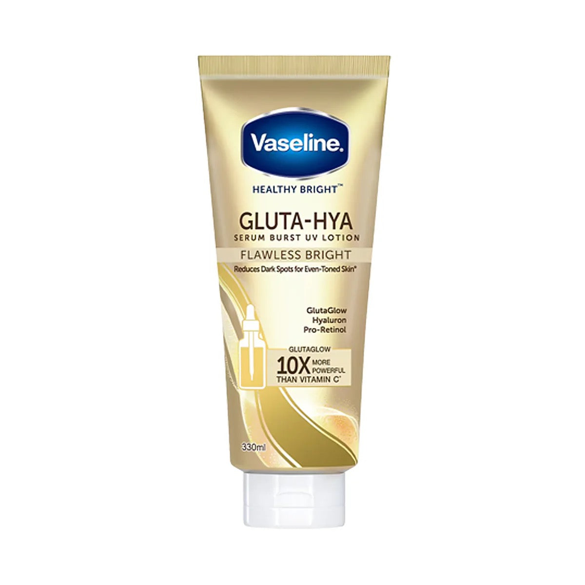 Vaseline Healthy Bright Gluta-Hya Serum Burst UV Lotion Flawless Glow 300ml