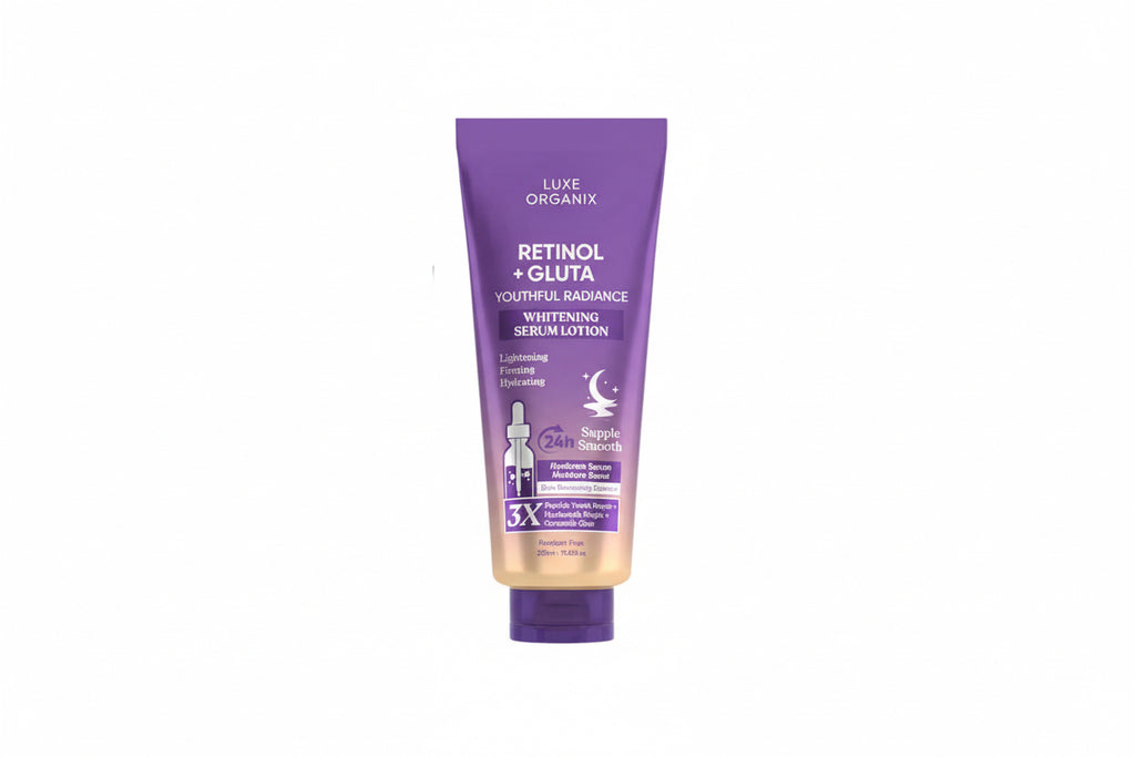 Luxe Organix Retinol + Gluta Youthful Radiance Whitening Serum Lotion 350ml