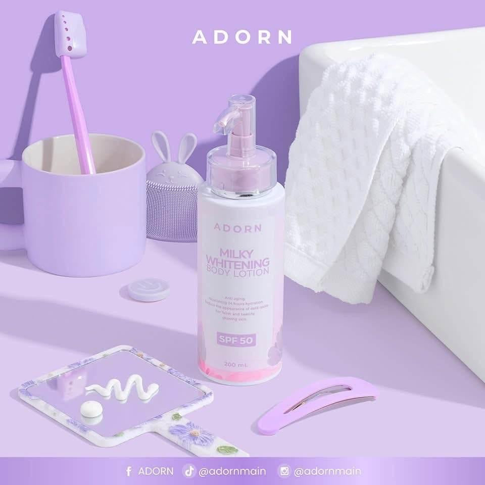 Adorn Milky Whitening Body Lotion SPF 50 200ml
