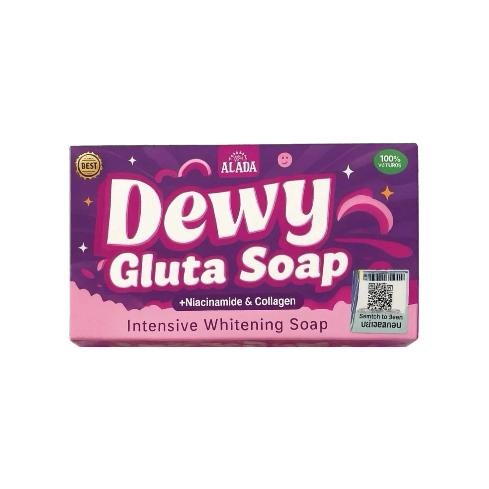 Dewy Gluta Soap + Niacinamide & Collagen Intensive Whitening Soap  70g