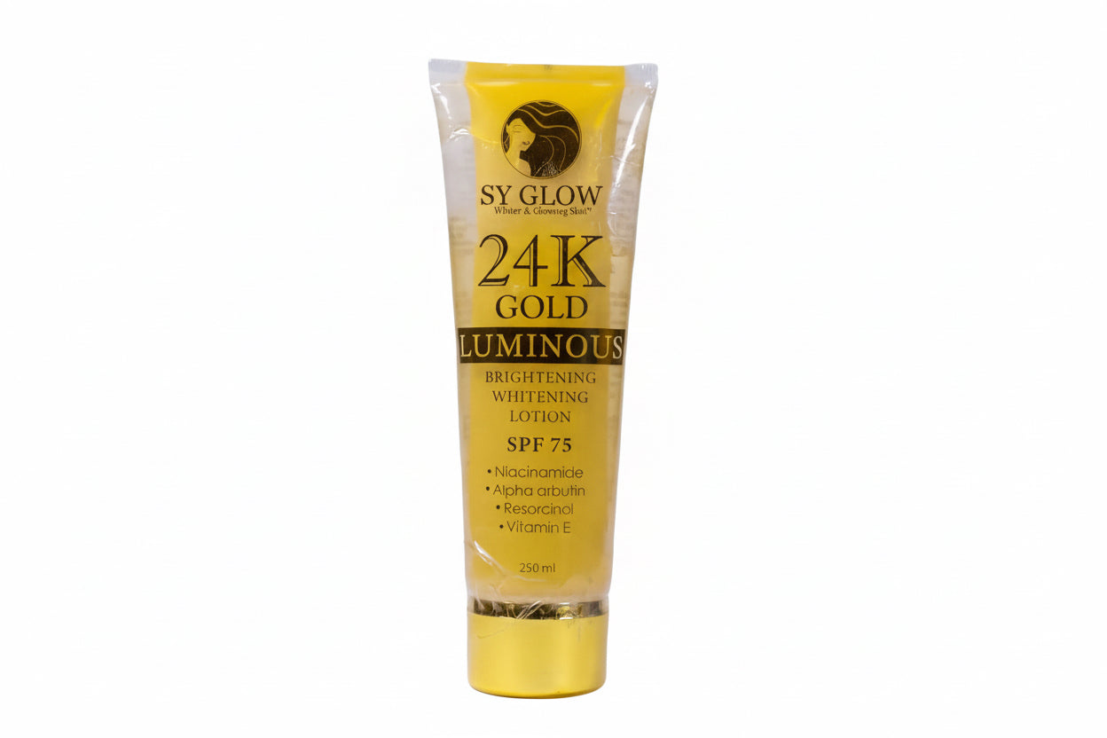 Sy Glow 24K Gold Luminous Brightening Whitening Lotion SPF 75 250ml