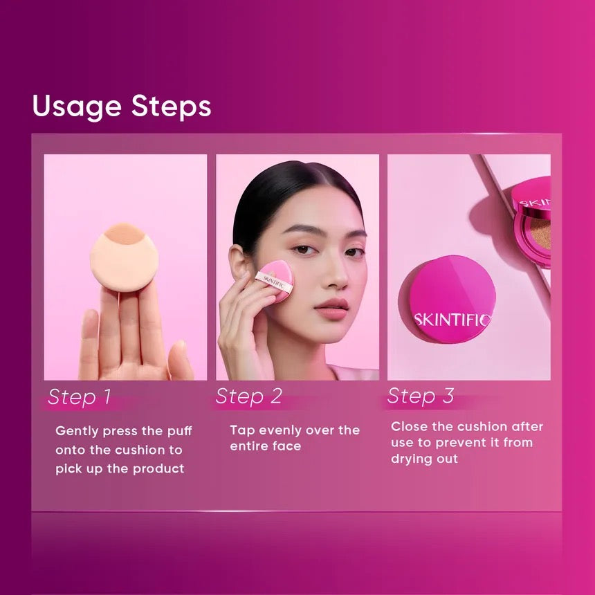 Skintific Cover Glow Perfect Cushion 11g - 8 shades