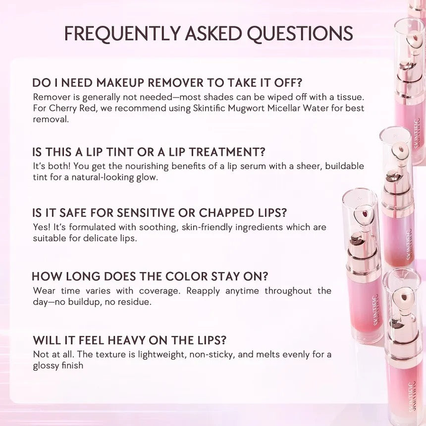 Skintific Peptide Nourishing Brightening Lip Serum 6.5ml - 6 Colors