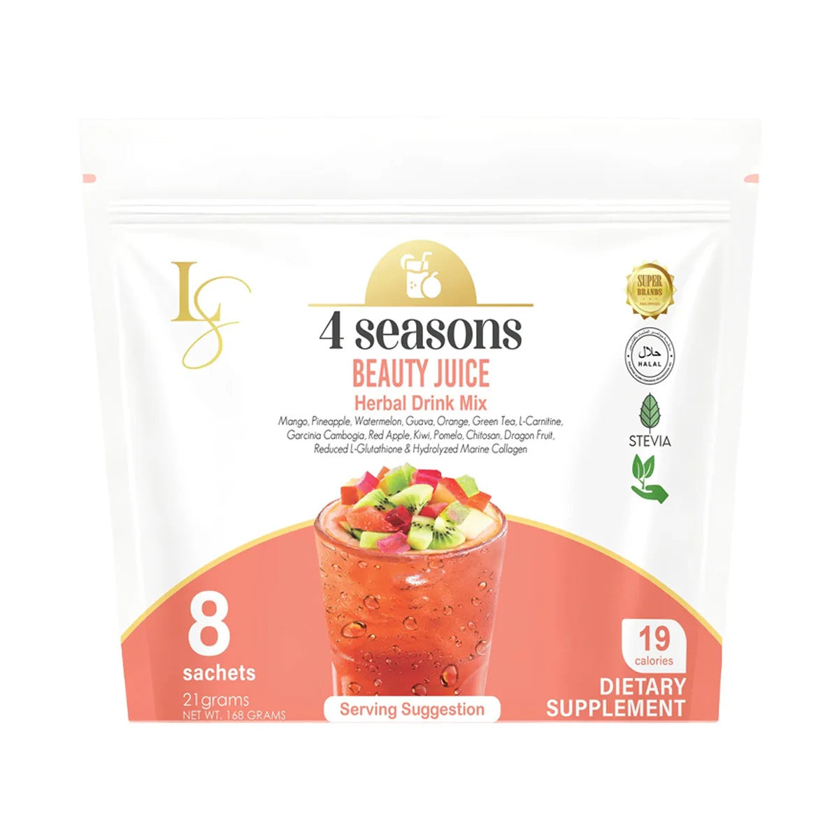 Luxe Slim 4 Season Beauty Juice Herbal Drink Mix 8x21g