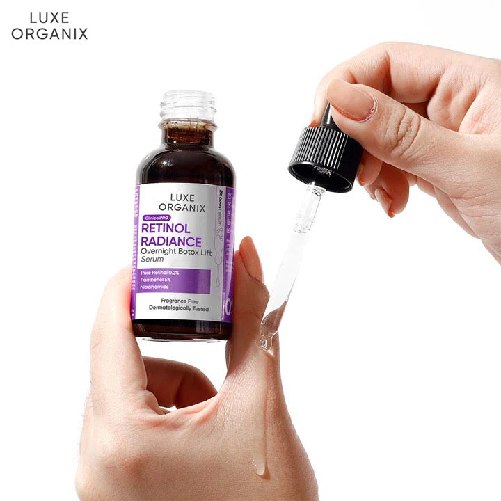 Luxe Organix Retinol Radiance Overnight Botox Lift Serum 30ml