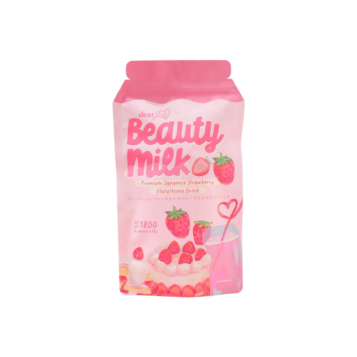 Dear Face Beauty Milk Ichigo (10x18g)