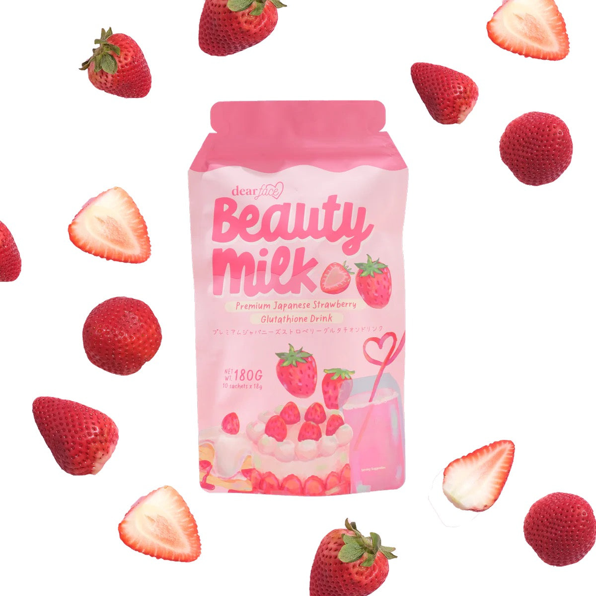 Dear Face Beauty Milk Ichigo (10x18g)