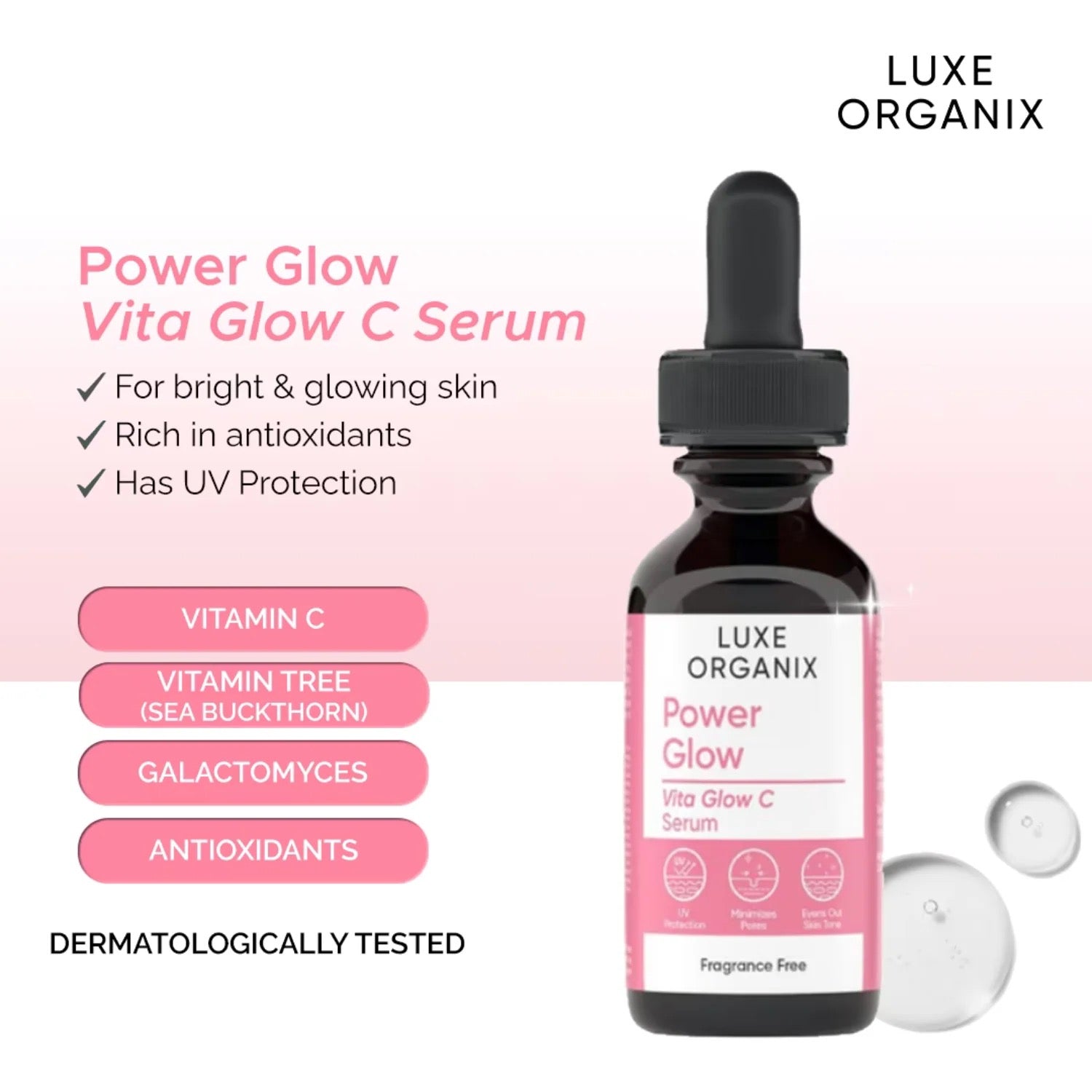 Luxe Organix Power Glow Vita Glow C Serum 30ml