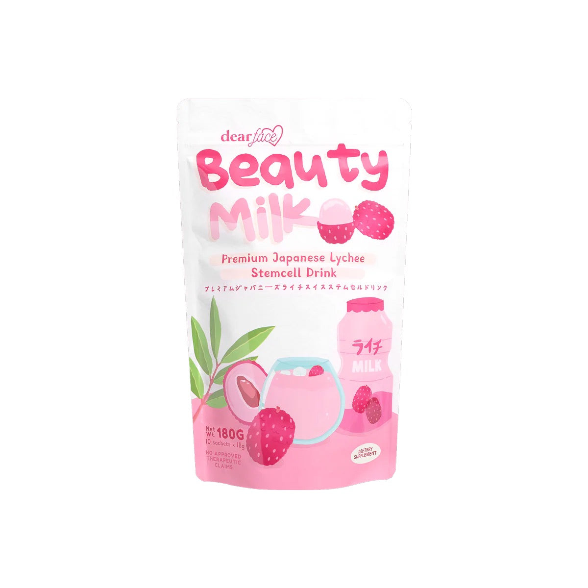 Dear Face Beauty Milk Lychee (10x18g)