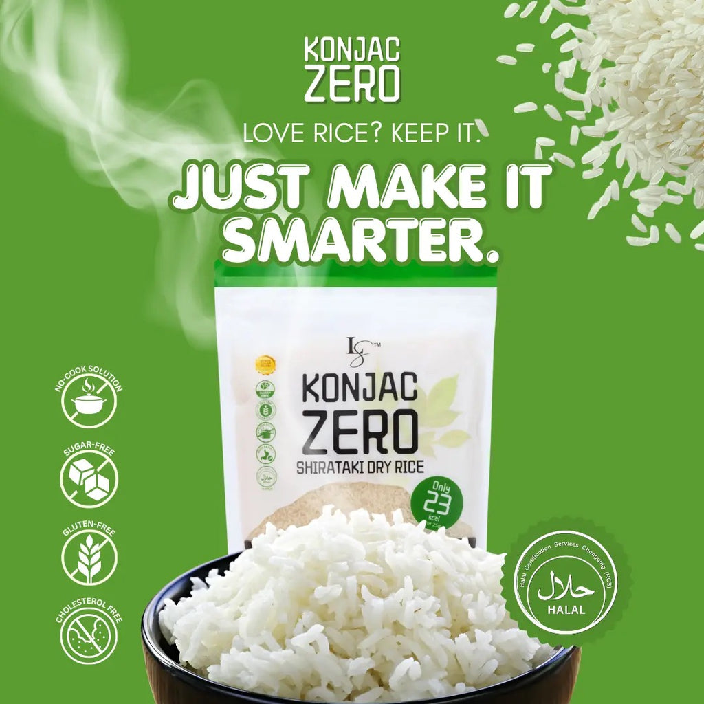 Luxe Slim Konjac Zero Shirataki Dry Rice 23kcal 500g