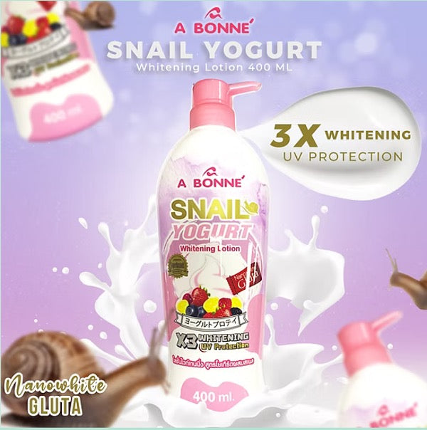 Abonne Snail Yogurt Whitening Lotion X3 500ml