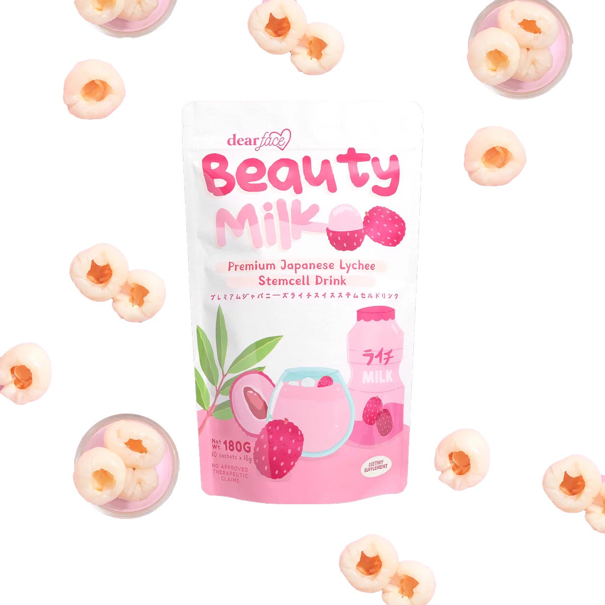 Dear Face Beauty Milk Lychee (10x18g)