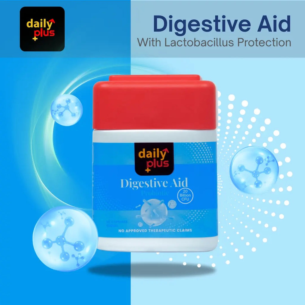 Daily Plus Digestive Aid 60x500mg Capsules (30g)