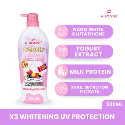 Abonne Snail Yogurt Whitening Lotion X3 500ml