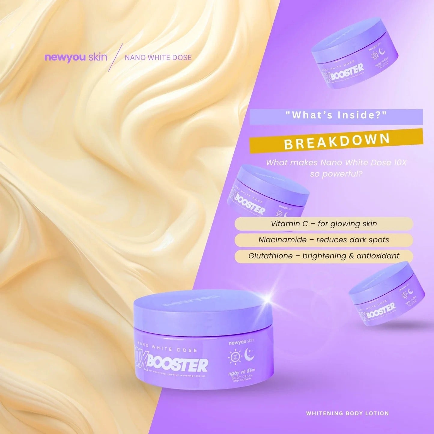 New You Skin Nano White Dose 10x Booster with SPF 45 230g