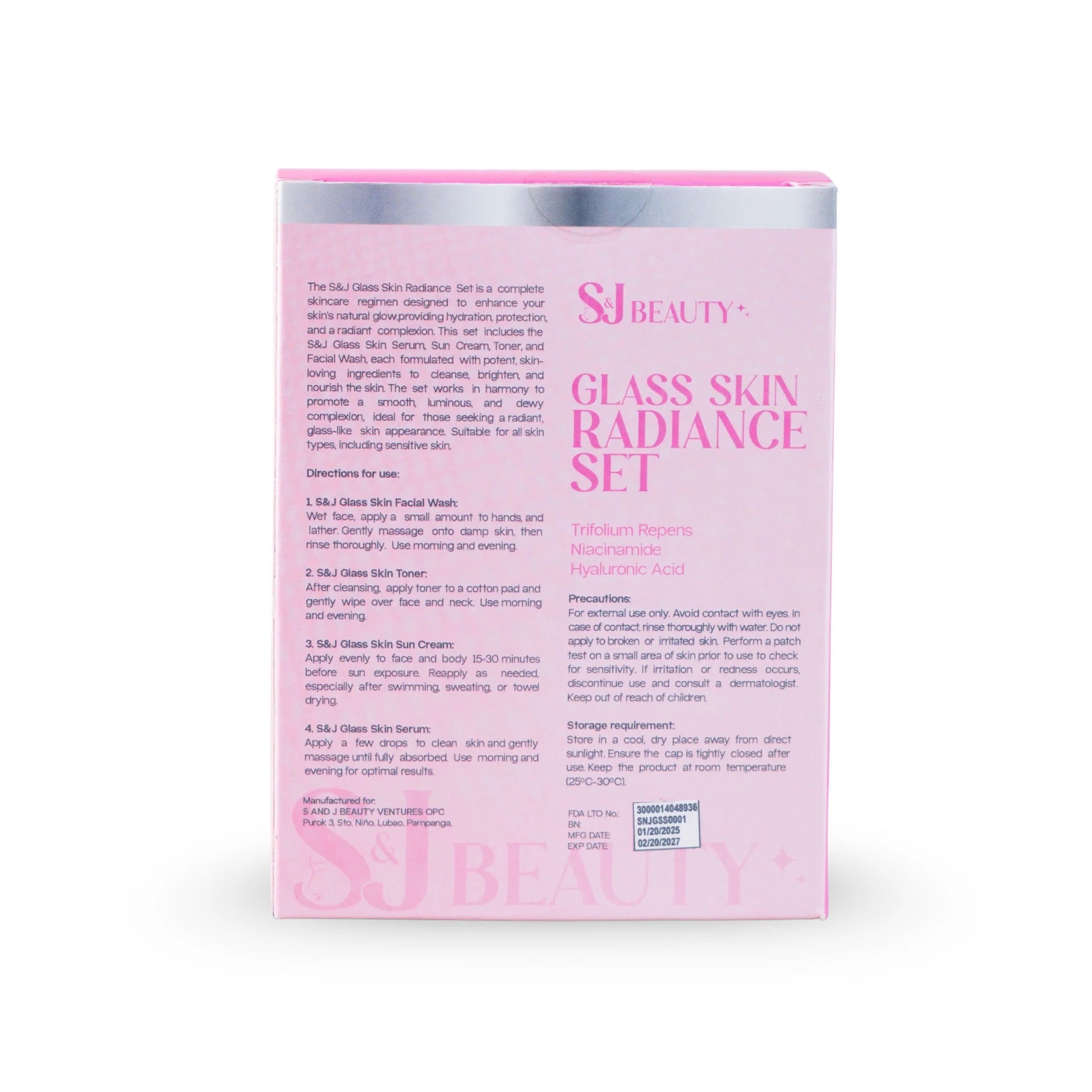 S&J Beauty Glass Skin Radiance Set