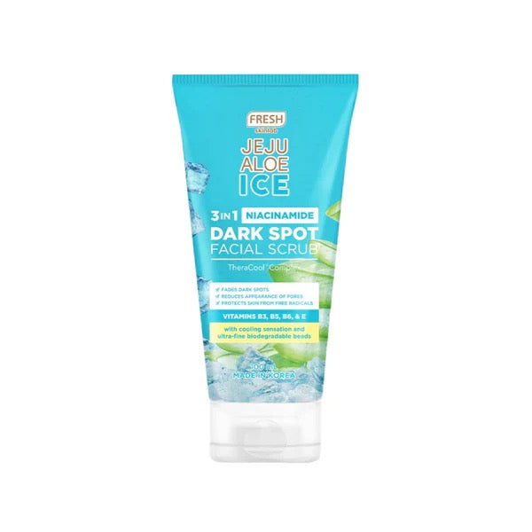 Luxe Organix Jeju Aloe Ice 3 In One Niacinamide Dark Spot Facial Scrub 100ml