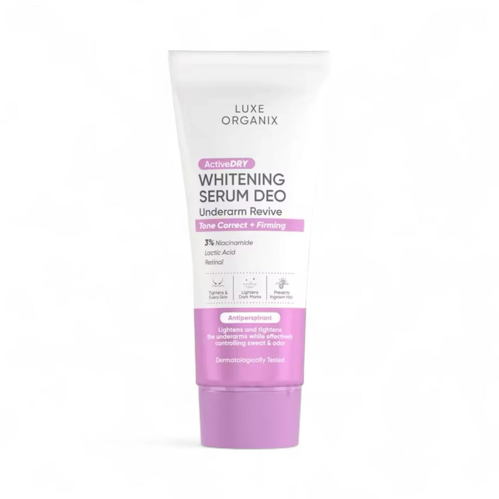 Luxe Organix Whitening Serum Deo Underarm Revive Tone Correct + Firming 50g