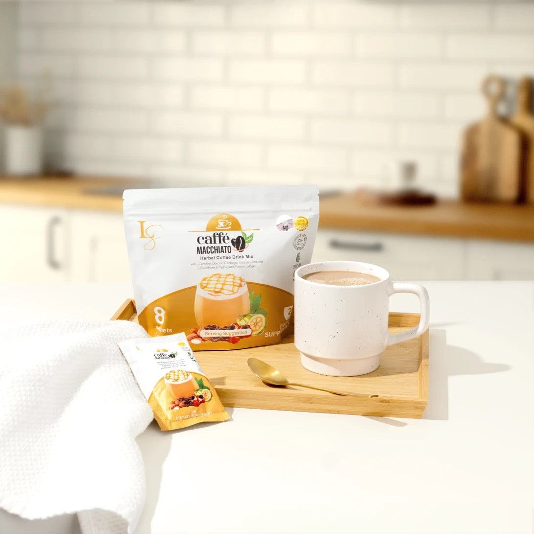 Luxe Slim Caffee Macchiato Herbal Coffee Drink Mix 8x21g