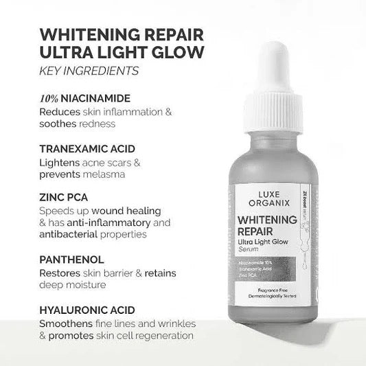 Luxe Organix Whitening Repair Ultra Light Glow Serum 30ml