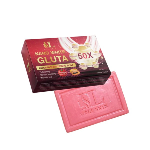 Deli Skin Nano White Gluta 50X Intensive Whitening Soap 90g