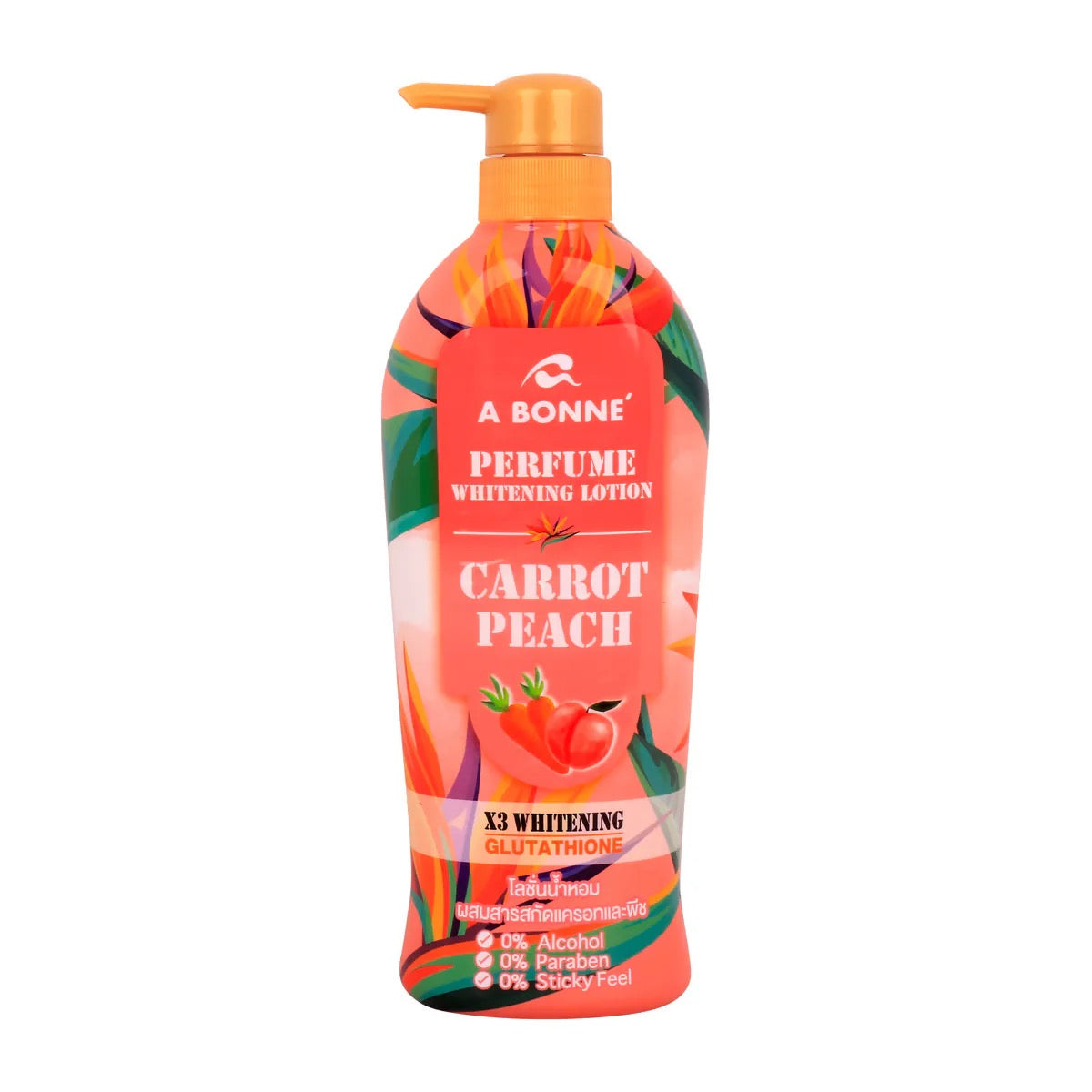 abonne glutathione lotion Abonne Perfume Whitening Lotion Carrot Peach X3 500ml – HirayaBeautyCare