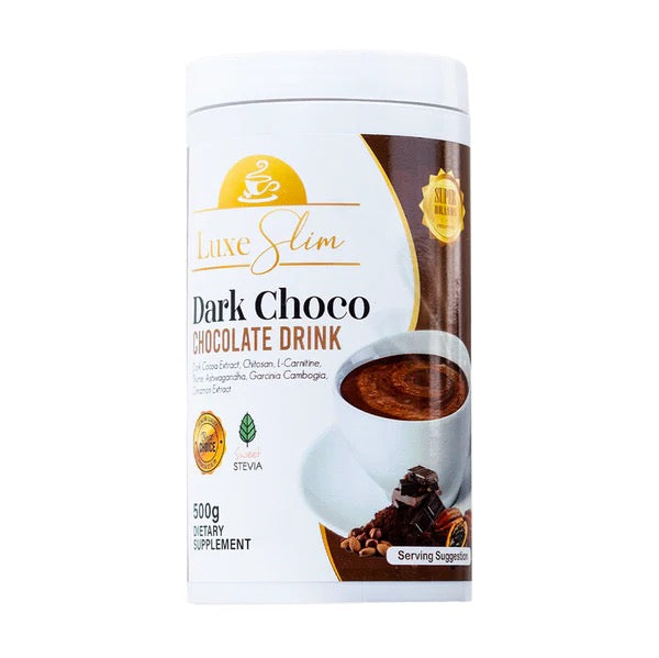 Luxe Slim Dark Choco Chocolate Drink Canister 500g