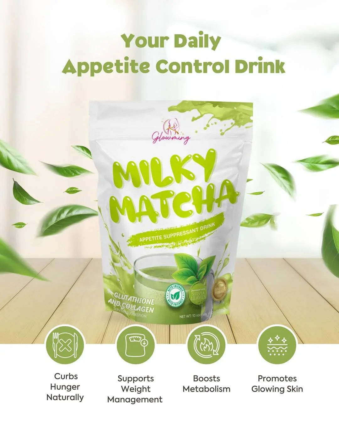 Glowming Shape by CC Milky Matcha 10x20g