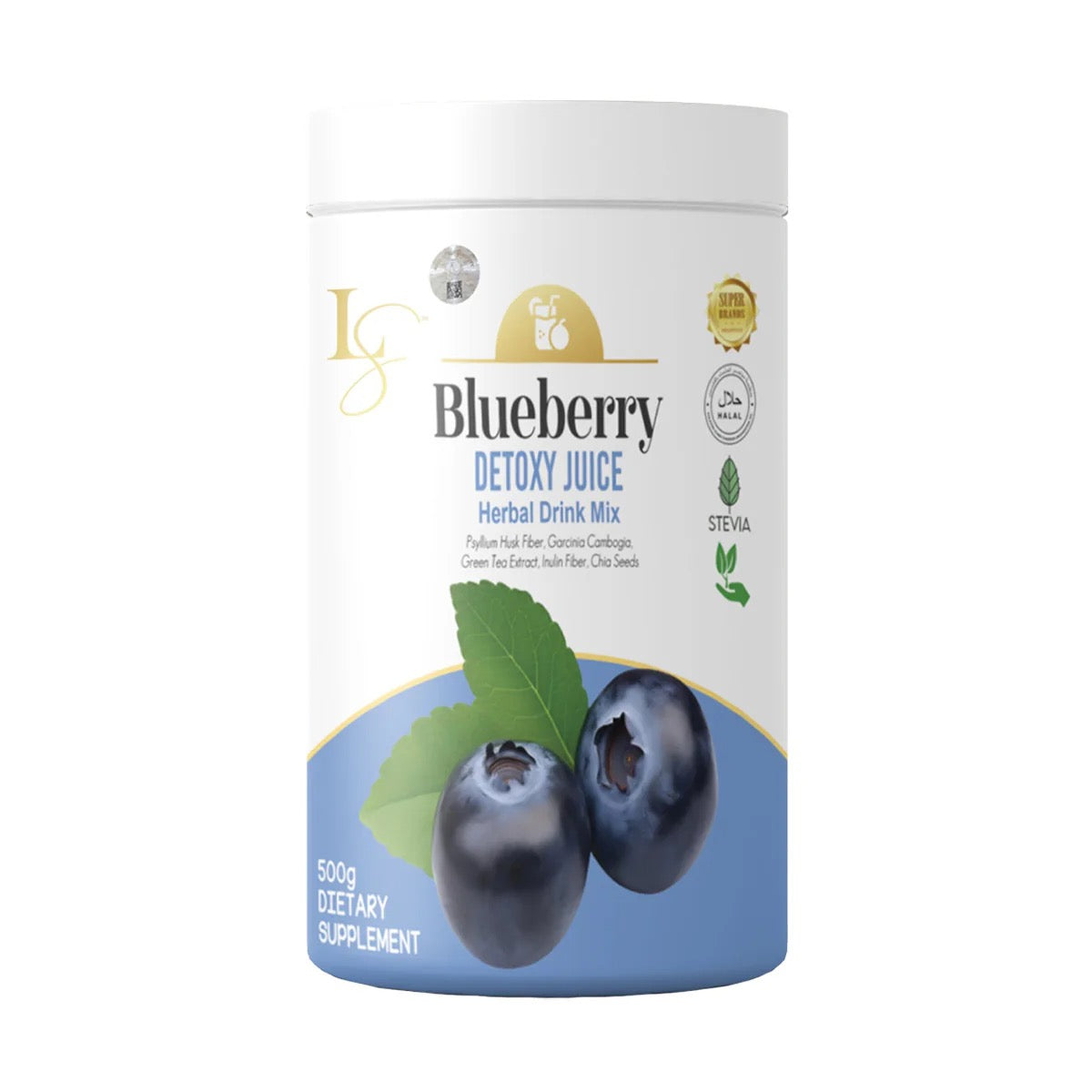 Luxe Slim Blueberry Detoxy Juice Canister 500g