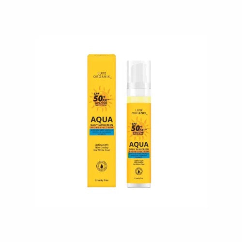 Luxe Organix SPF50 Aqua Daily Sunscreen Broad Spectrum 50ml