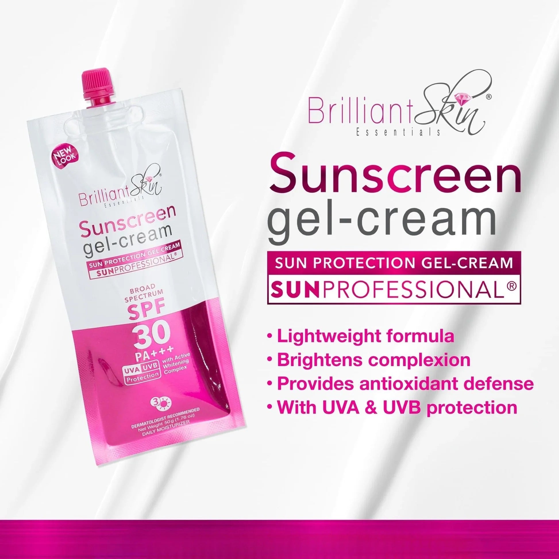 Brilliant Skin Sunscreen Gel-Cream SPF30 50g
