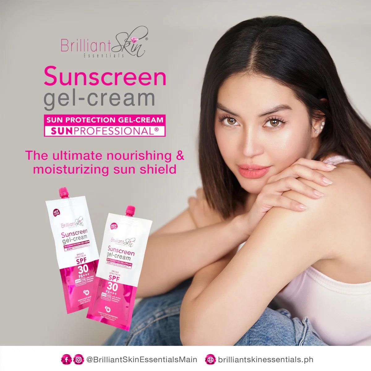 Brilliant Skin Sunscreen Gel-Cream SPF30 50g