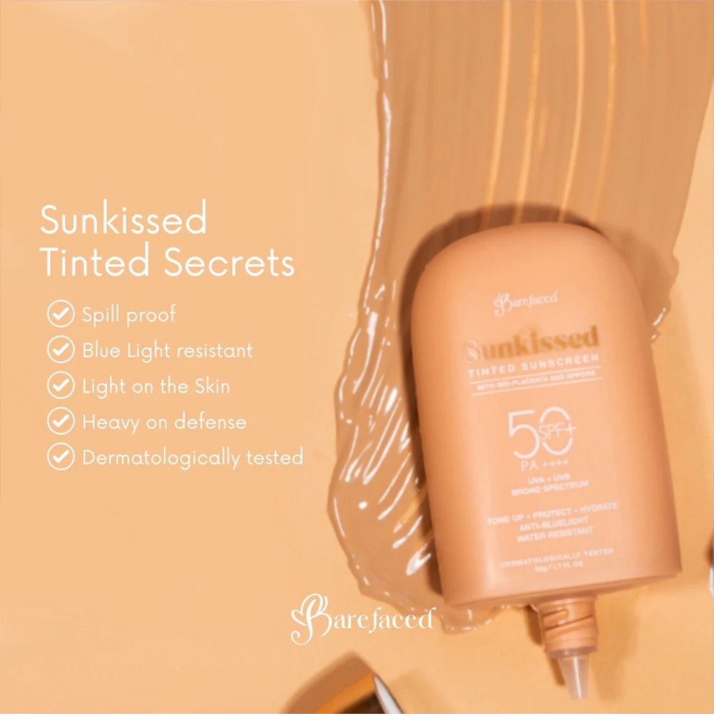 Barefaced Sunkissed Tinted Sunscreen SPF 50 PA ++++ 50g