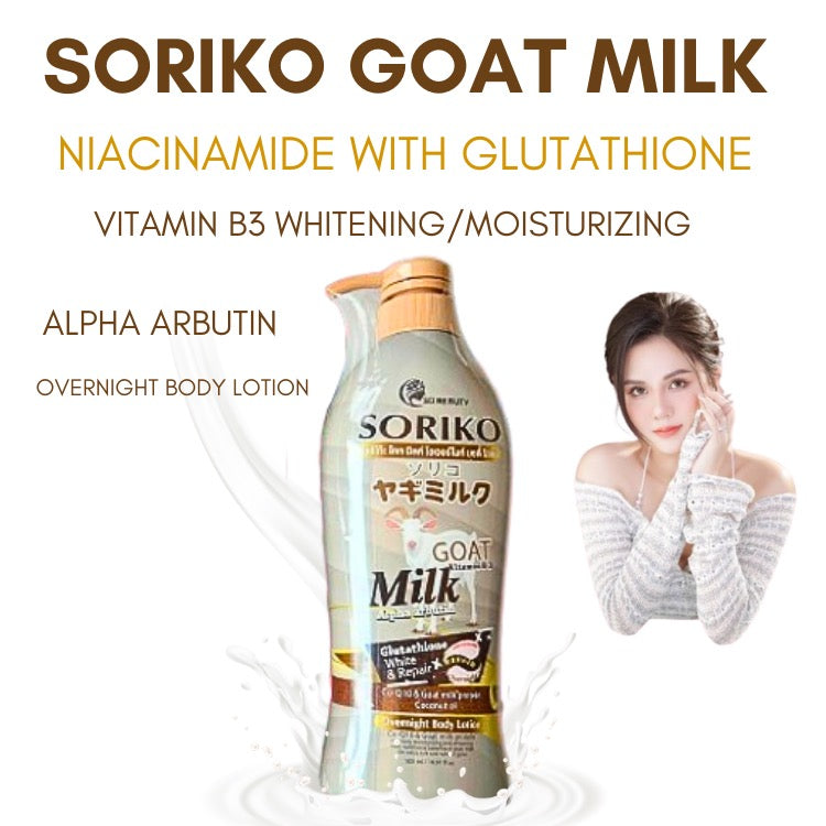 Soriko Goat Vitamin B3 Milk Alpha Arbutin 500ml