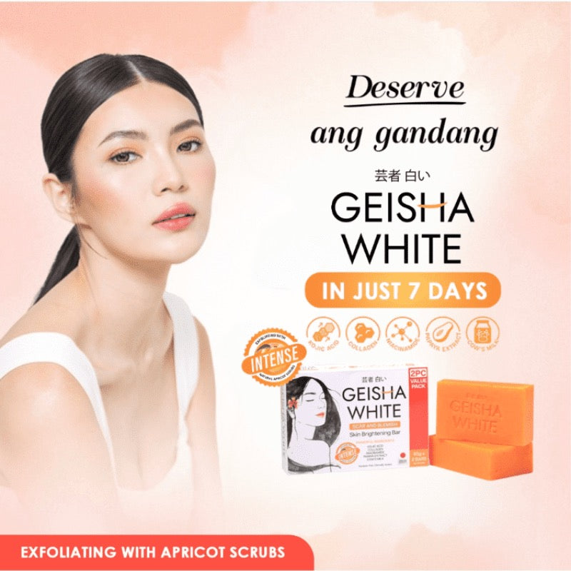 Geisha White Intense Scar and Blemish Skin Brightening Bar 3pc Value Pack 3x65g