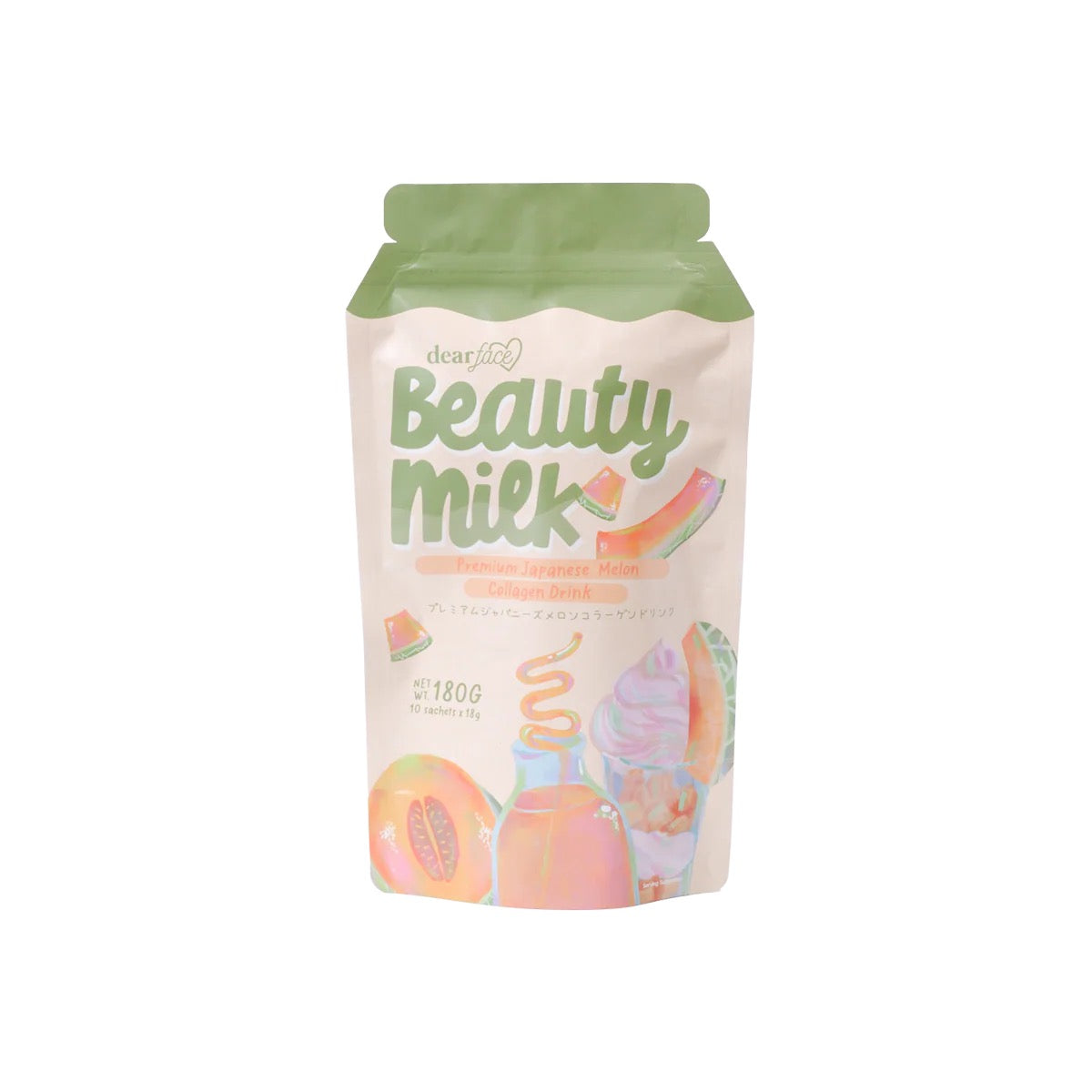 Dear Face Beauty Milk Melon (10x18g)