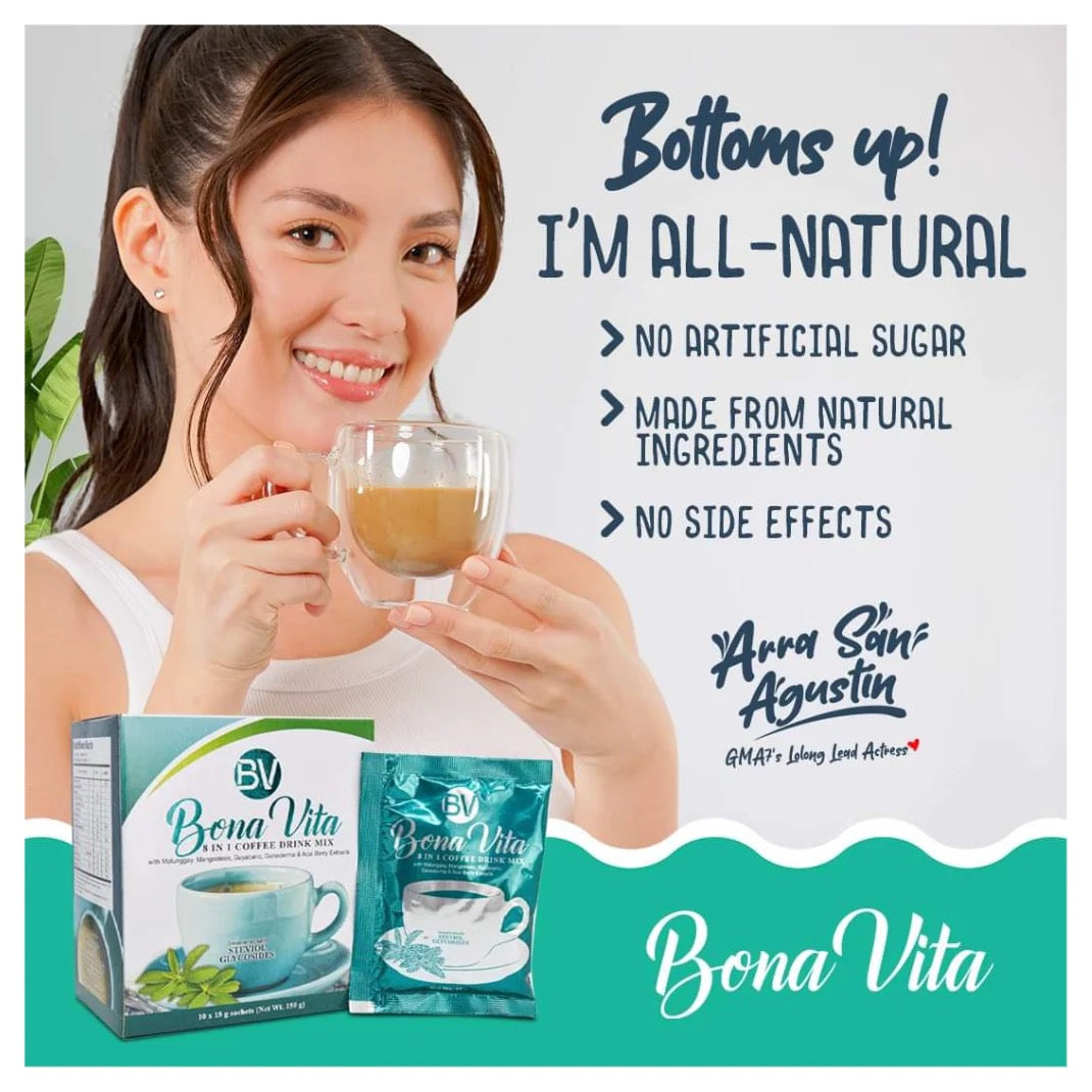 Bona Vita 8 in 1 Coffee Drink Mix 10x15g (150g)
