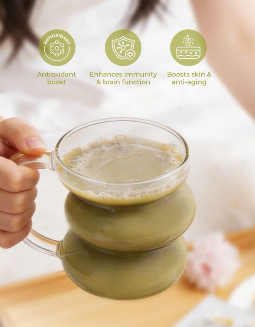 Luxe Slim Matcha Detoxy Coffee Herbal Drink Mix 8x21g