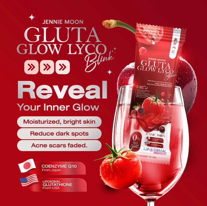 Jennie Moon Gluta Glow Lyco Blink 30x10g