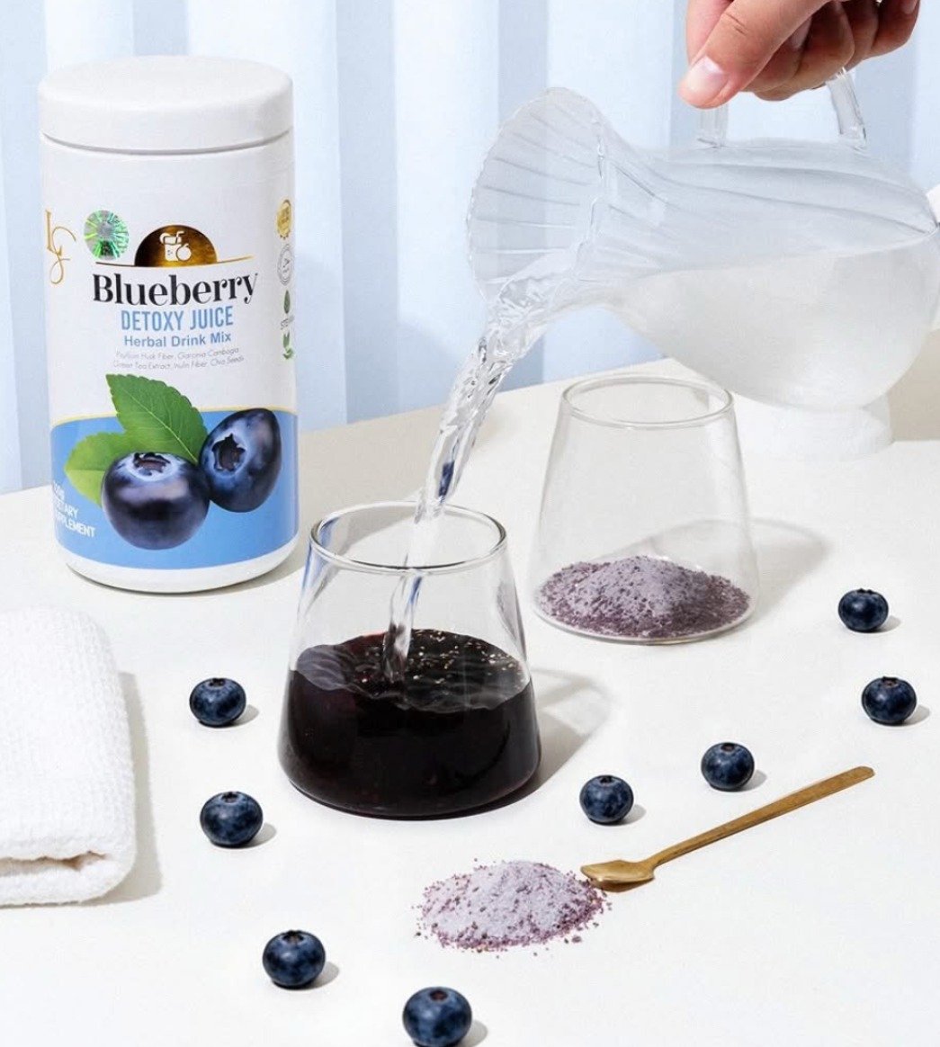 Luxe Slim Blueberry Detoxy Juice Canister 500g